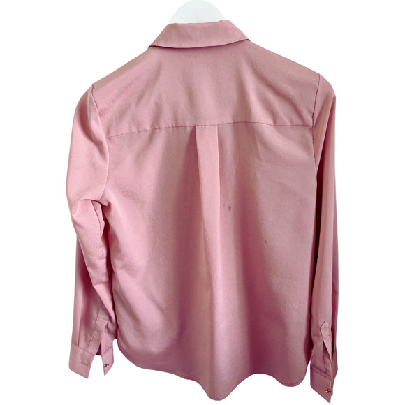 Premise Studio Women’s Blouse Pink Sz XS Long Sleeve‎ Button Up Casual - Picture 2 of 10
